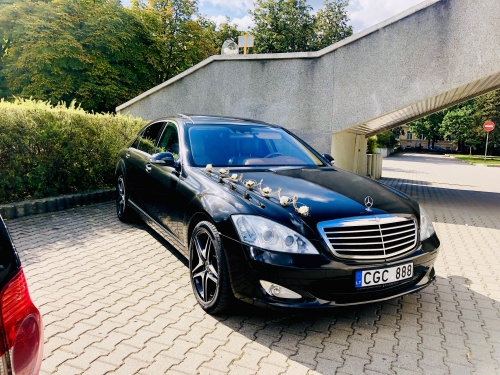 Automobilių nuoma Vestuvinių  Mercedes- Benz S w221, S w222, 