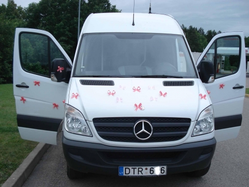 ★ Naujų modelių MERCEDES BENZ SPRINTER nuoma Jūsų vestuvėms vestu