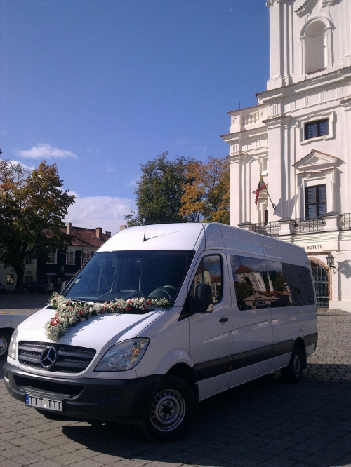 Mikroautobusų, autobusų nuoma ★ Naujų modelių MERCEDES BENZ SPRINTER nuoma Jūsų vestuvėms vestu