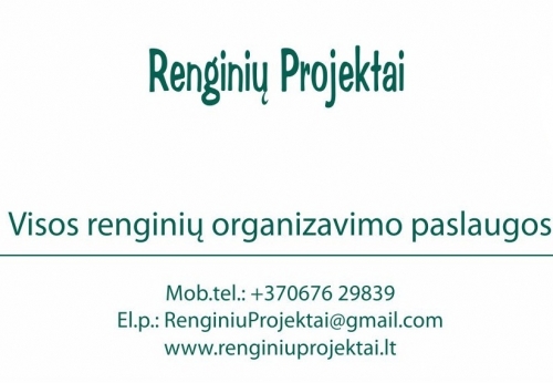 Švenčių, renginių organizavimas RenginiuProjektai.lt

