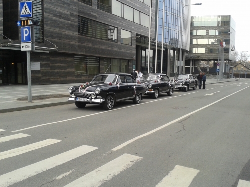 Automobilių nuoma Volga GAZ 21 ir Mercedes Benz S kl.W221 nuoma