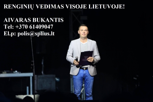 Vestuvių muzikantai Renginių vedėjas Aivaras Bukantis