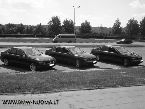 Automobilių nuoma Prabangių BMW markės automobilių nuoma (Vestuvems ir kt.) 