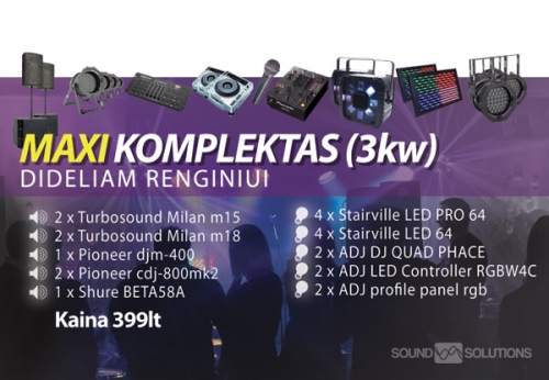 Vestuvių muzikantai Soundsolutions.lt - garso ir apšvietimo nuoma