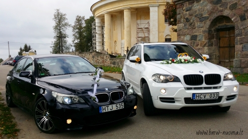 Automobilių nuoma BMW nuoma vestuvems ir laisvalaikiui