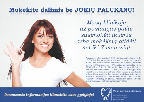 Dantų balinimas, odontologai Šypsenoms - Taip!