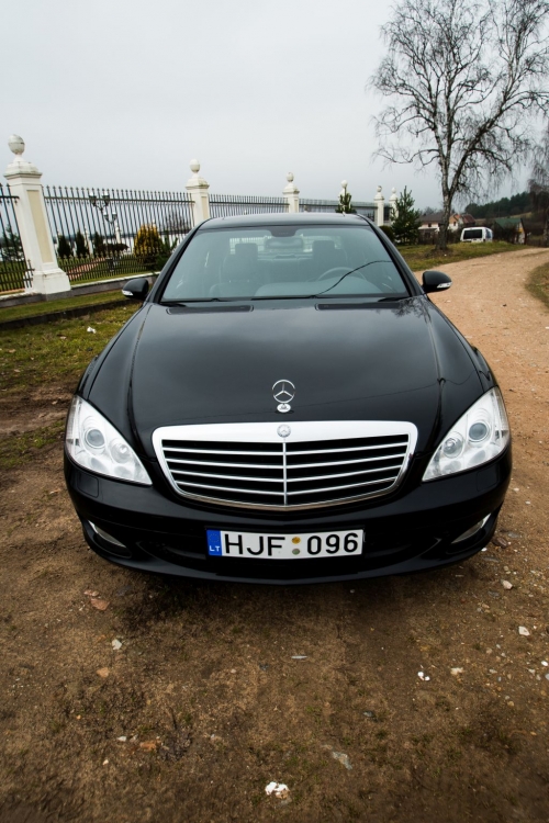 Automobilių nuoma Mercedes - Benz S Class  Automobilio nuoma su vairuotoju