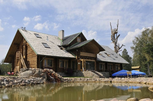 Sodybos, dvarai, vilos Įspūdinga sodyba "Paukščių sala" su restoranu ant ežero kranto! 