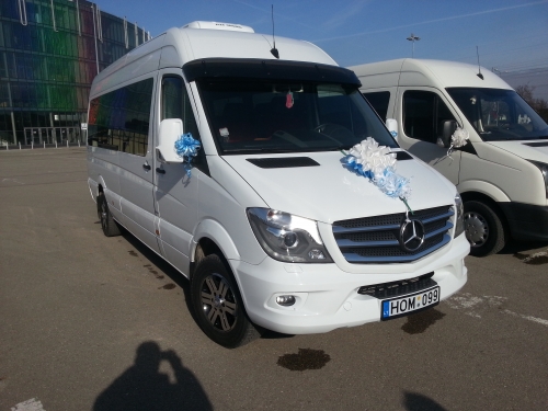 Mikroautobusų, autobusų nuoma Mikroautobuso Mercedes Benz Sprinter nuoma su vairuotoju.
18+1