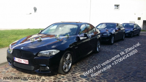 Automobilių nuoma BMW F10 2014metu